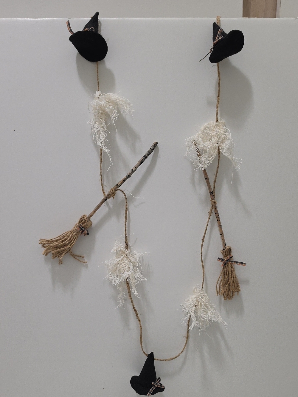 Halloween Garland Brooms And Witchs Hats